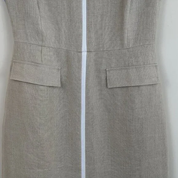J. Crew Linen Career Dress Women's Size 4 - Picture 2 of 13